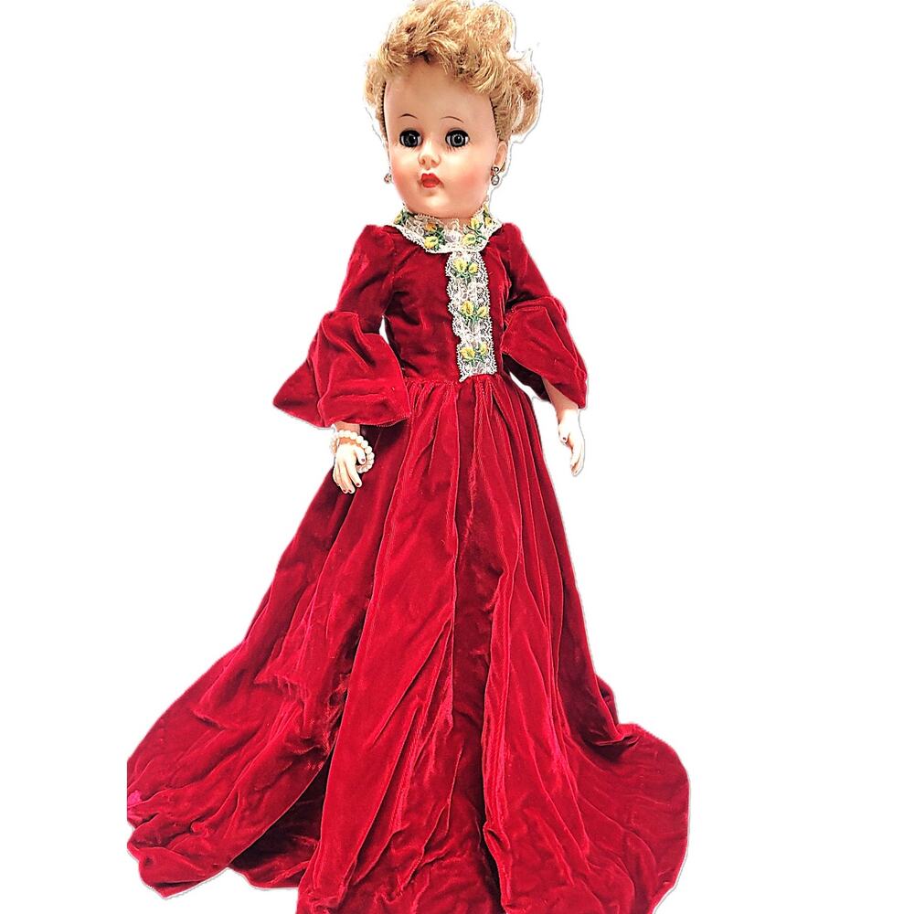 20" Vintage 1950 Belle Toy AE200 High Heel Fashion Stuffed Vinyl Doll